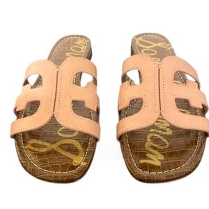 Sam Edelman Peach and Brown Sandals